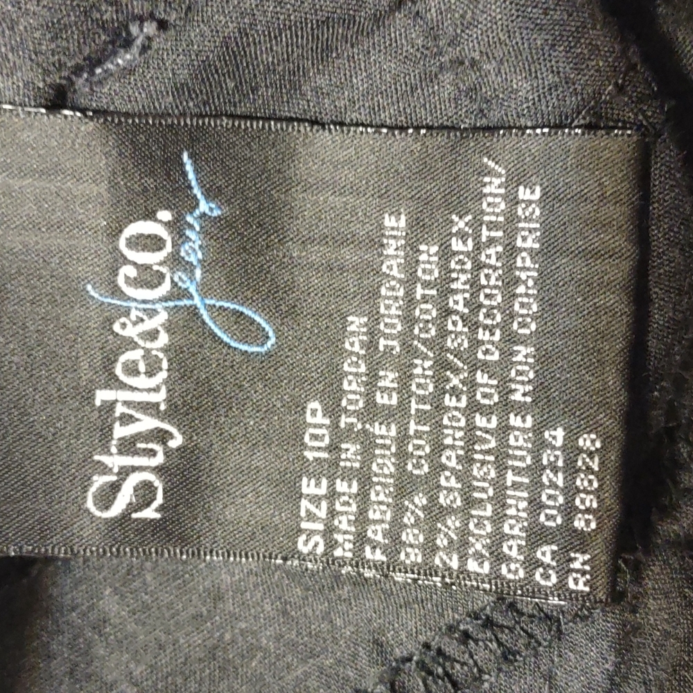 Style & Co Denim Tummy Control Size 10P - Picture 5 of 8